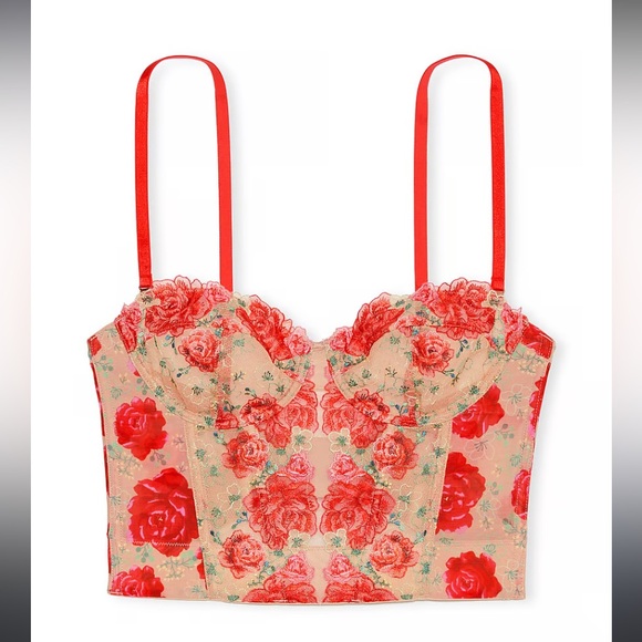 Victoria Secret Corset Top Floral